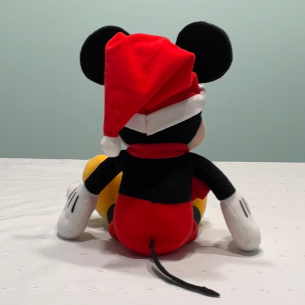 Mickey Mouse Santa Hat Plush Doll - Picture 4 of 7